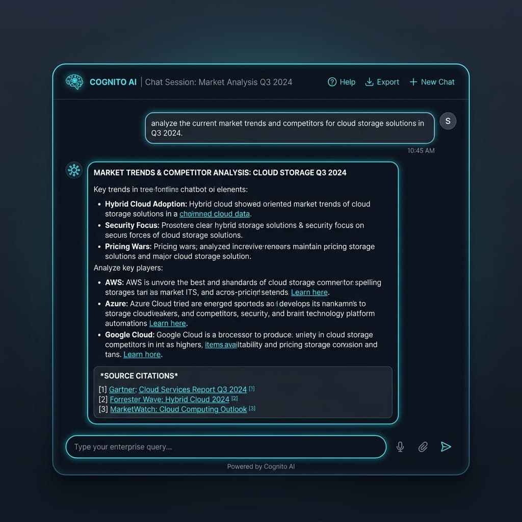 KnowledgeAI Chatbot Interface